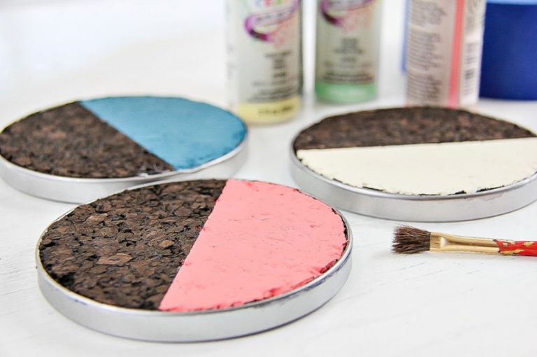 How To Make DIY Cork Coasters Make and Takes