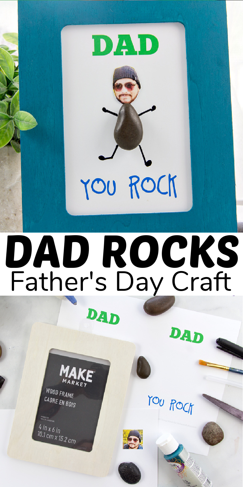 My Dad Rocks! Father's Day Preschool Craft - Powerful Mothering