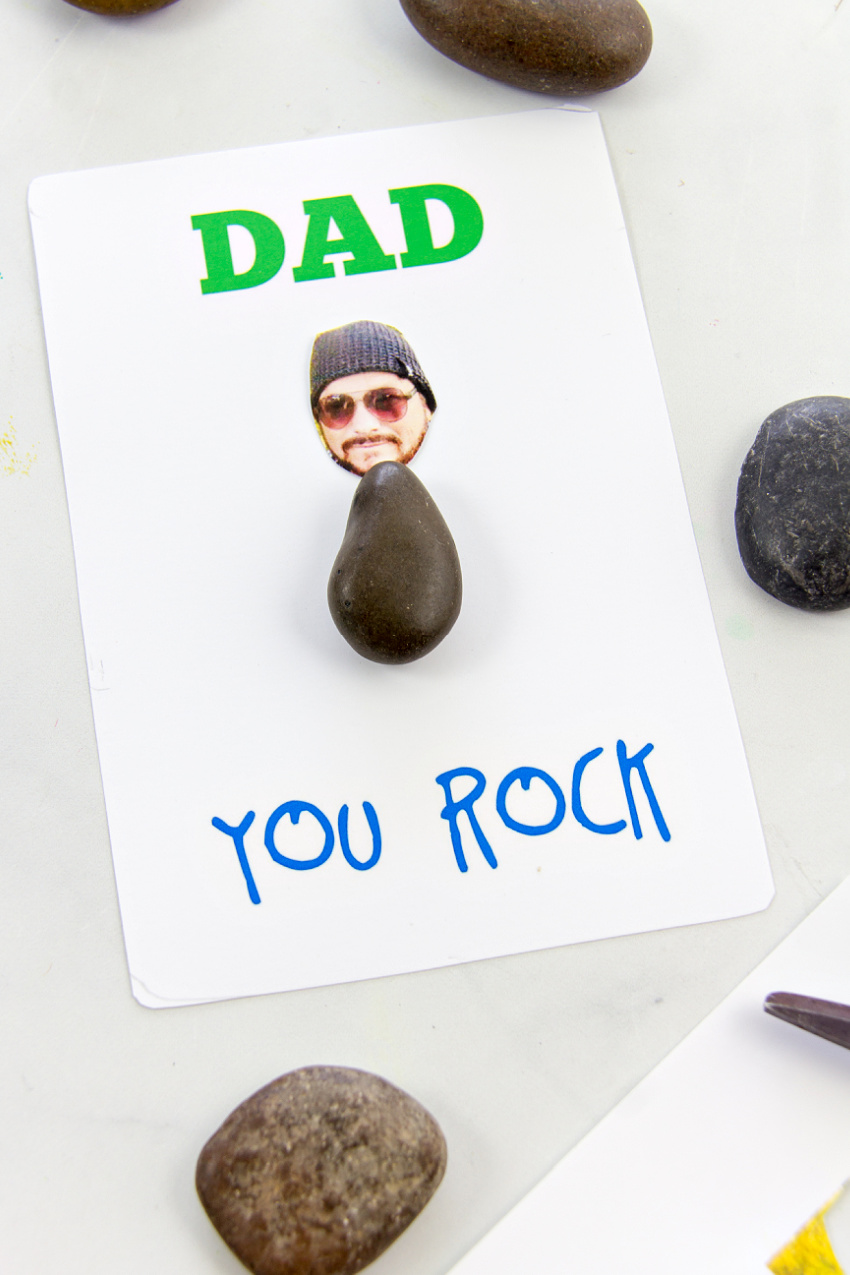 Dad you rock store father's day craft