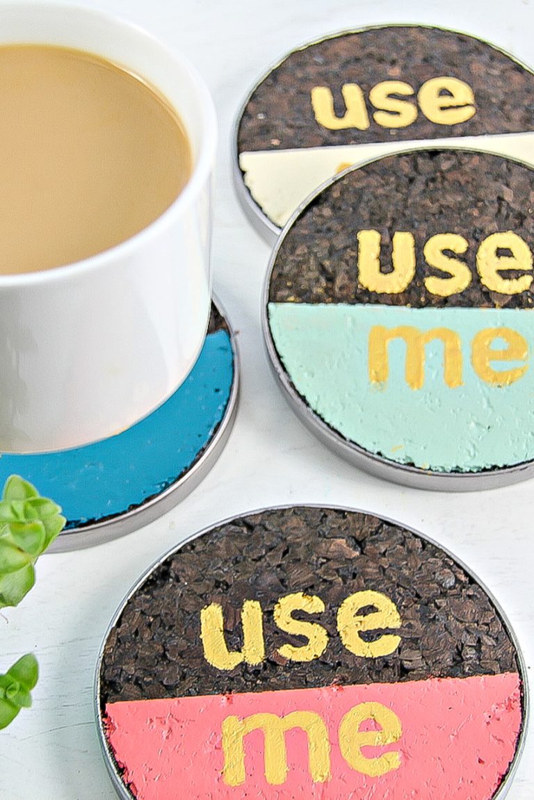 How To Make DIY Cork Coasters Make and Takes