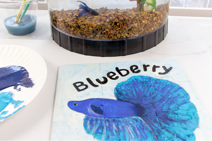 diy pet fish puzzle for kids