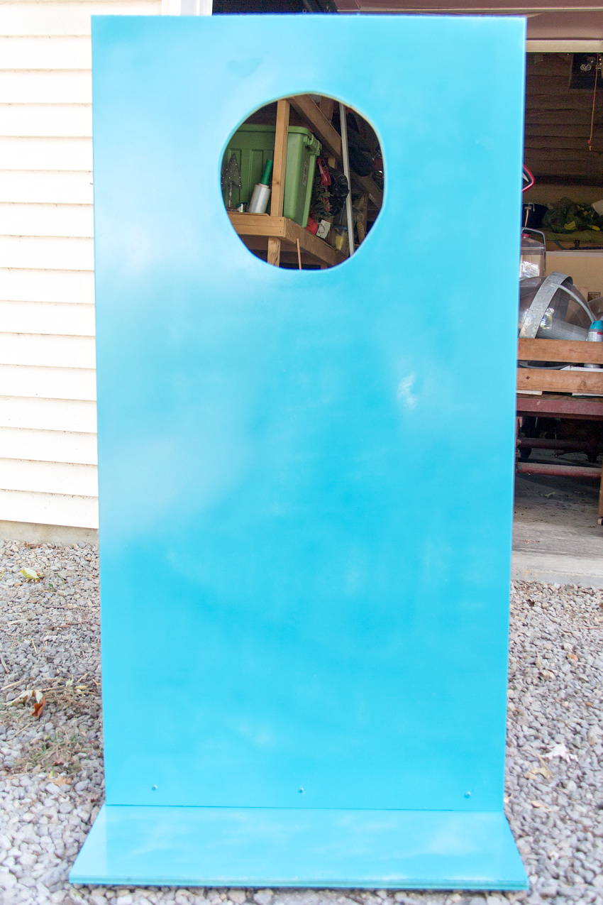 steps for making and painting a diy photo booth board