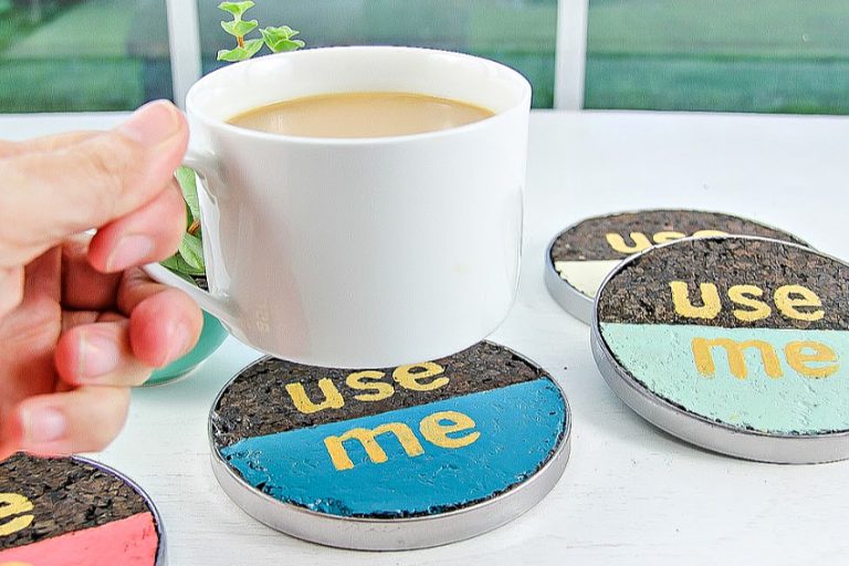 How To Make DIY Cork Coasters Make and Takes