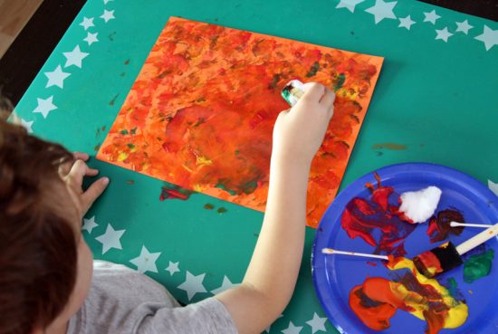 Fall Tree Silhouette Art Project - Make and Takes