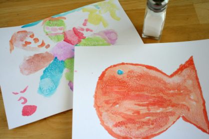 Salting Watercolor Pictures