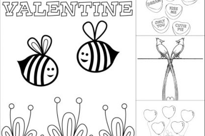 Valentine's Day Coloring Page Printables