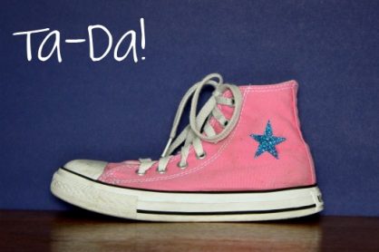 Glitter Painting Shoes