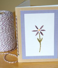 Handmade Journal from a Card for Mother's day