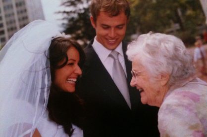 "Grandma Lambert" on our wedding Day, August 2001