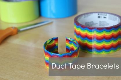 duct tape bracelets how-to video via makeandtakes.com