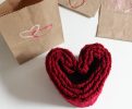 Crochet Scarf Valentine's Day Gift makeandtakes.com