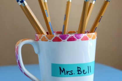 Personalized Pencil Mugs makeandtakes.com