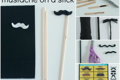 How to Make Mustache Crafts makeandtakes.com