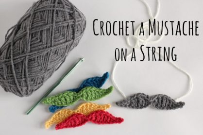 Crochet Mustache Pattern makeandtakes.com