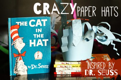 Crazy paper hats inspired by Dr. Seuss