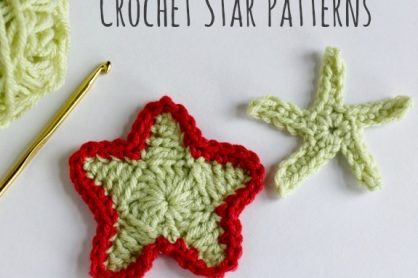 Crochet Star Patterns @makeandtakes.com #crochetaday
