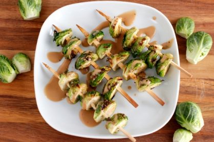 Grilled Brussel Sprout Kabobs