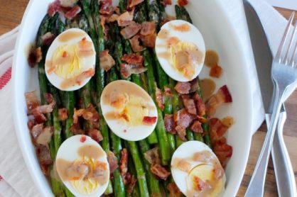 Asparagus Bacon and Egg Side Dish