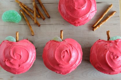 Red Apple Cupcakes