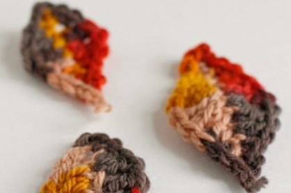 Crochet Pattern Fall Leaves