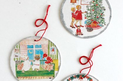 Glitter Coaster Ornament Craft of Awesome