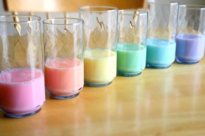 Rainbow Milk for St. Patrick's Day