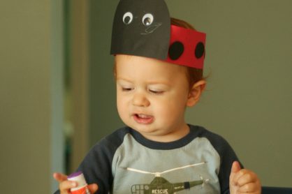 Ladybug Hat Craft for Toddlers & Preschoolers