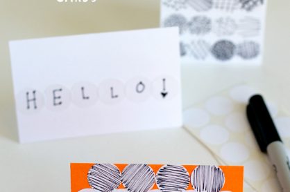 How to Craft Sticker Doodle Dot Cards