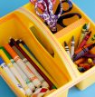Crafting a Creative Caddy with craft supplies