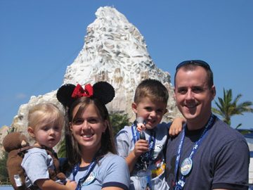Disneyland Family at Matterhorn