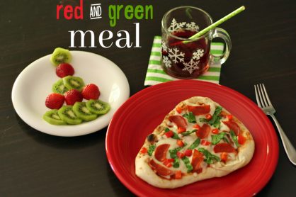 Red and green meal for Christmas fun!