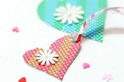 Heart shaped gift tags