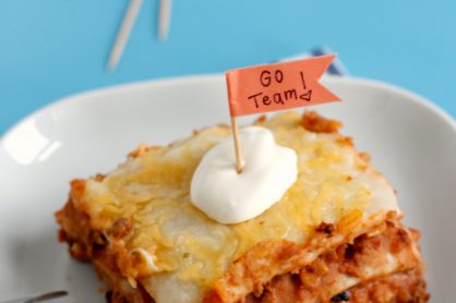 Crock Pot Mexican Lasagna for Game Day