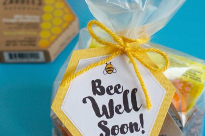 Bee Well Soon Printable Gift Bag Tags