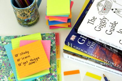 Home School Study Skills for Middle School featuring Post-it Brand products