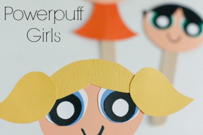 Make The Powerpuff Girls Craft Stick Puppets