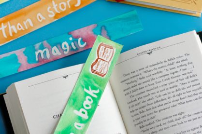 Watercolor Masking Fluid Bookmarks Craft