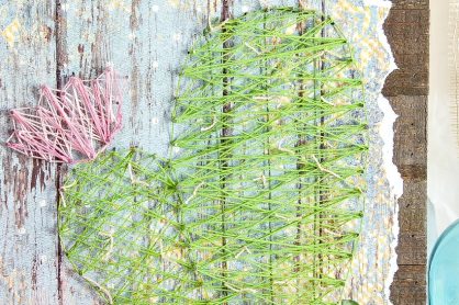 string art cactus