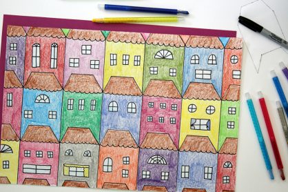 Math Art with Tessellating Houses