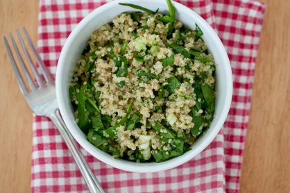 Quinoa Salad with Spinach