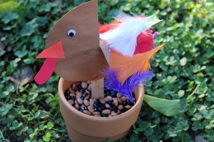 Turkey stick puppet craft for kids