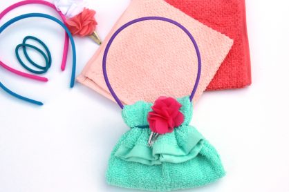 Washcloth purse gift - fun for Christmas or birthdays