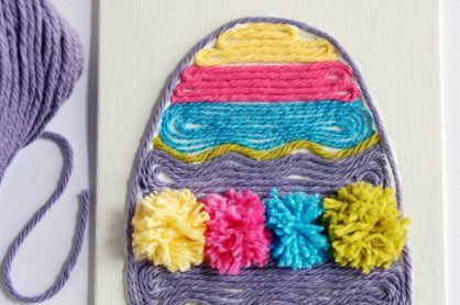 Easter Egg Yarn Art Kids Crafts