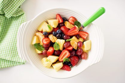 Summer Fruit Salad with Honey Orange Glaze