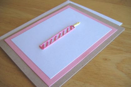 Birthday Candle Stitched Card for World Card Making Day