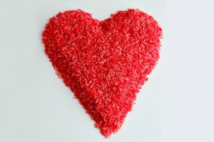 Make Red Colored Rice for Valentines Day