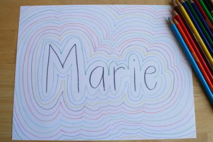 Tracing Letters in Kid's Names