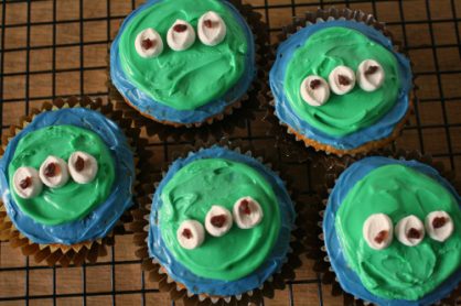 Alien Cupcakes from Toy Story