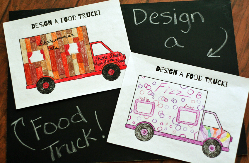 Blank Food Truck Design Template