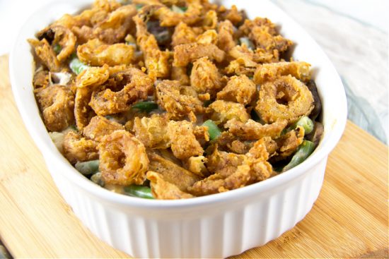 Fried Onion Green Bean Casserole - Make and Takes